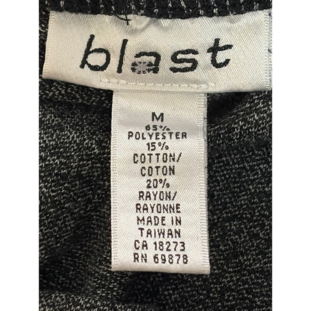 VTG Blast Women's 3pc Pinstripe Cardigan Pants Tee Set M Cat Dog Embroidered - Picture 3 of 14